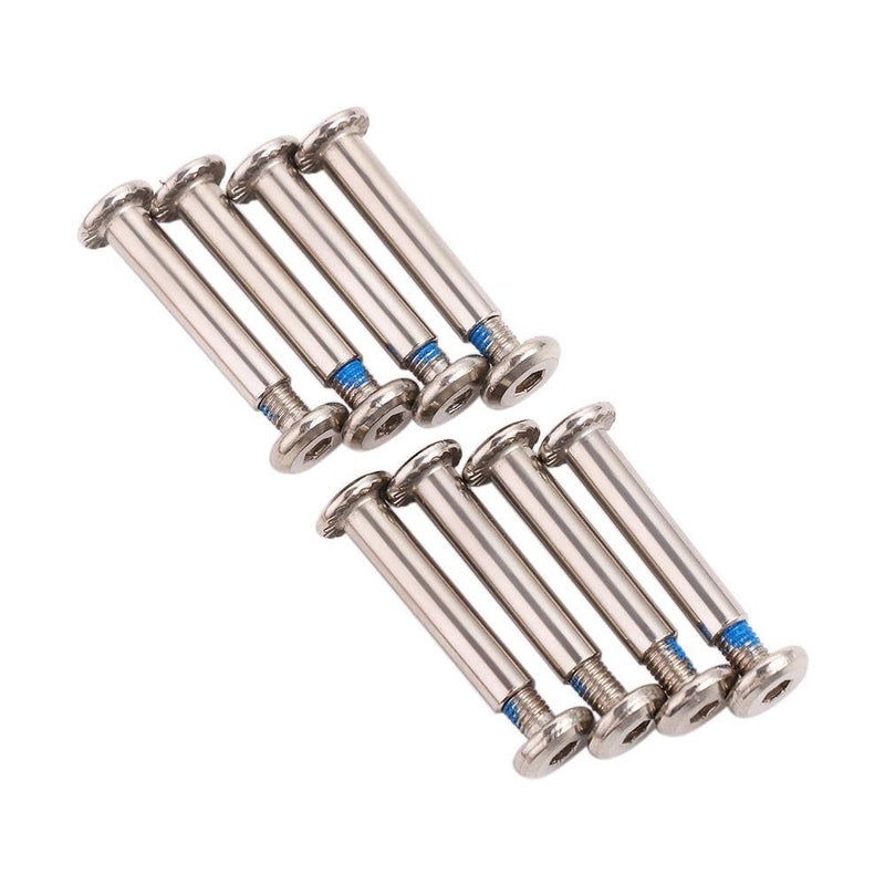 Pokinge 8Pcs/Set Inline Skate Screws, Replacement 6MM Skate Shoes Wheel Axles Sturdy Skating Blades Skate Shoes Spacer Roller Skate Accessories - Image 1